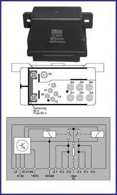 Relè glødeanlegg HITACHI 132037