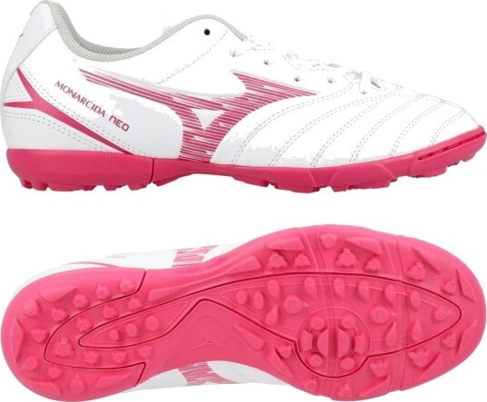 Mizuno Monarcida Neo Iii Tf   Hvit/rosa Barn   Turf (Tf) størrelse 38