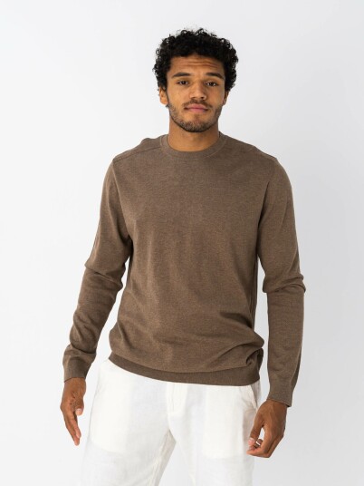 Selected Homme Berg Crew Neck Brun S