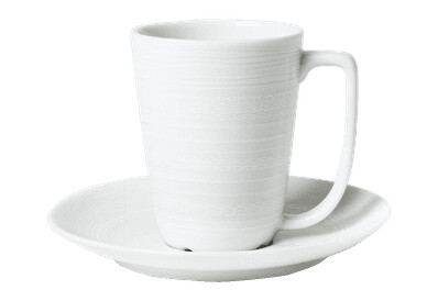 Wik & Walsøe Whitewood kopp med asjett 20 cl Wik & Walsøe Whitewood kopp med asjett 20 cl