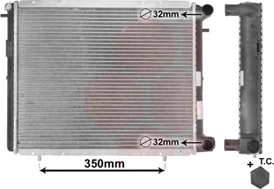 VAN WEZEL 43002045 Radiator motorkjøling VAN WEZEL 43002045 Radiator motorkjøling
