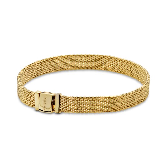 Pandora, Armbånd i forgylt 925 sølv, 19 cm