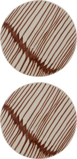 House Doctor   Diva serveringsbrett 15 cm 2 stk brun