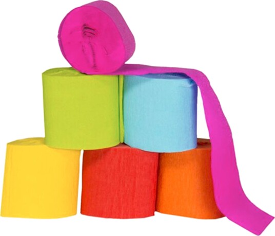 Folat Kreppgirlander Neonfarget 09430