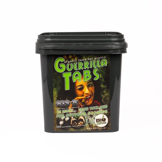 BioTabs Guerrilla Tabs – 100 % Organiske Gjødseltabletter NPK 15 7 8