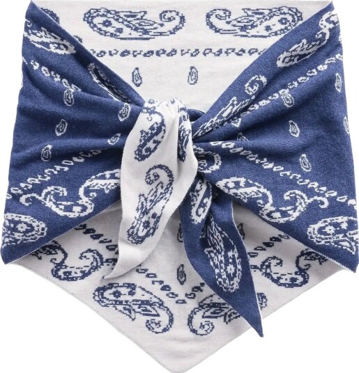GAP Paisley Triangle Scarf From The Gap Collection - SARGASSUS BLUE - One Size