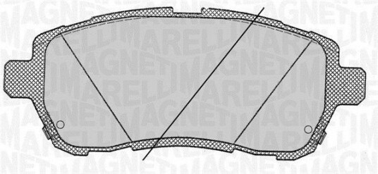 Bremseklosser MAGNETI MARELLI 363916060818 Bremseklosser MAGNETI MARELLI 363916060818
