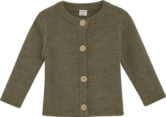 CeLaVi Cardigan Knitted Khaki green 80
