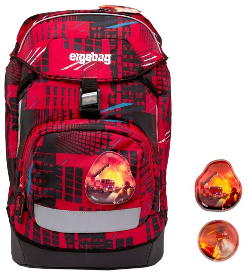 Ergobag Skolesekk Prime FireBear OneSize Skolesekk Rød