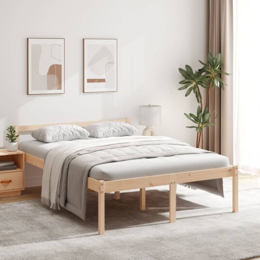 vidaXL Sengeramme heltre furu 140x190 cm vidaXL Sengeramme heltre furu 140x190 cm