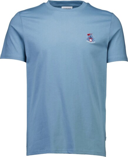 Lindbergh Embroidery Tee S/S Blue S