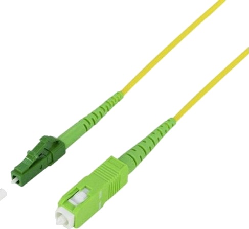 Logilink Fpsls50 Fiberkabel Lyslederkabel Tilkoblingskabel 50 M Gul [1X Sc Apc-Kontakt 1X Lc Apc-Kontakt] 9/125 Μ Singlemode Os2