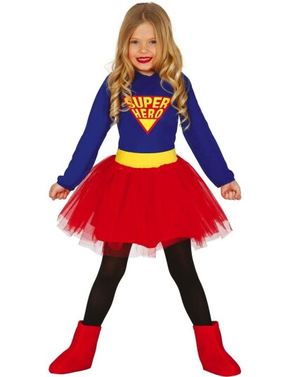 Super Hero Kostyme til Barn Strl 7 9 år Super Hero Kostyme til Barn Strl 7 9 år