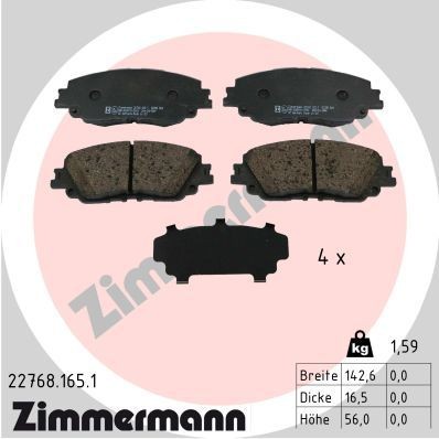 Bremseklosser ZIMMERMANN 22768.165.1 Bremseklosser ZIMMERMANN 22768.165.1