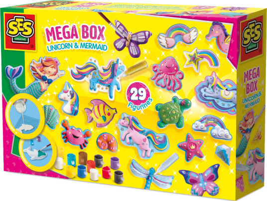 SES Creative Casting & Painting Mega Box Unicorn And Mermaid Multi/patterned ONE SIZE SES Creative Casting & Painting Mega Box Unicorn And Mermaid Multi/patterned ONE SIZE