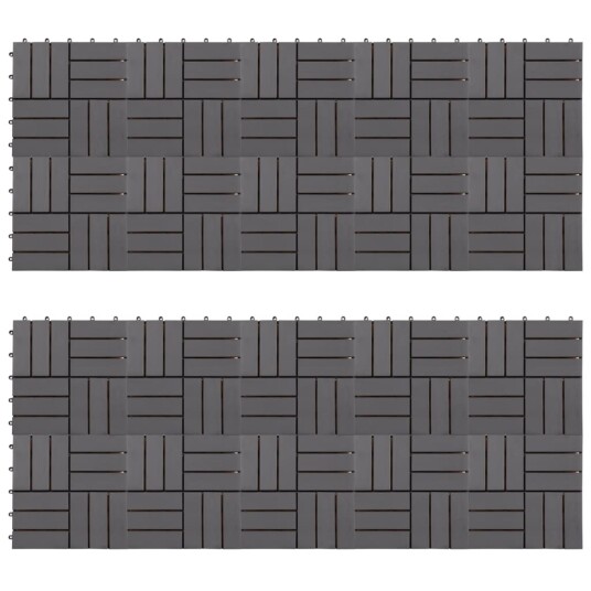 Terrassebord 20 stk gråvasket 30x30 cm heltre akasie Terrassebord 20 stk gråvasket 30x30 cm heltre akasie