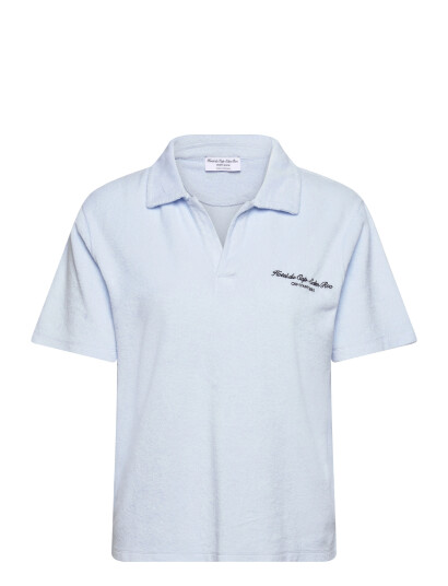 Sporty & Rich Eden Script Terry Polo Blue XS