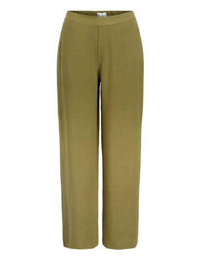 Object Objsanne Aline Wide Pant Noos - Khaki green - 36