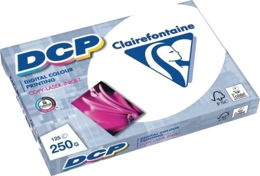 Papir Til Farveprint Clairefontaine Dcp A4 Hvid 250G 125 Ark Papir Til Farveprint Clairefontaine Dcp A4 Hvid 250G 125 Ark