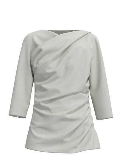 Selected Slfira-Carolina 3/4 Top - Grey - L