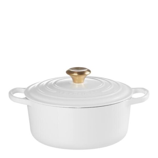 Le Creuset - Signature støpejernsgryte rund 24 cm 4,2L white Le Creuset - Signature støpejernsgryte rund 24 cm 4,2L white