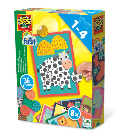 SES Creative My First Klistremerker med dyreprint