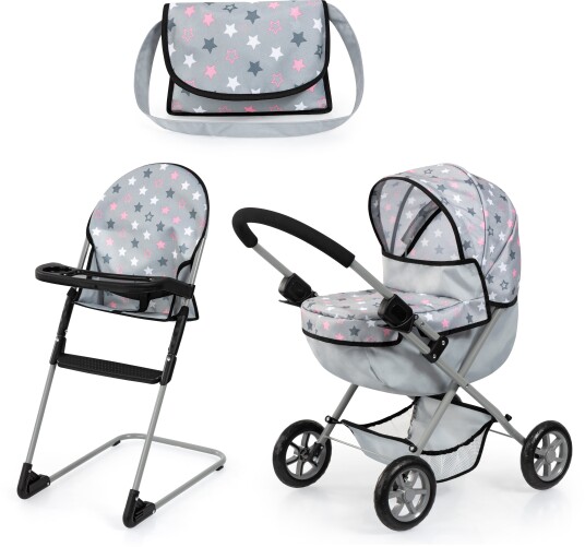 Bayer Design Dukkevogn Cosy Sett Grey