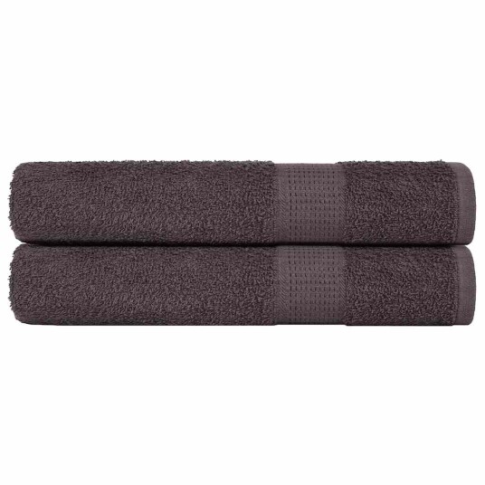 Håndklær FROGN 2 stk antrasitt 100x200 cm 360 gsm Håndklær FROGN 2 stk antrasitt 100x200 cm 360 gsm