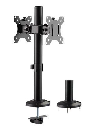 LogiLink Dual monitor mount 17-32" steel curved screens