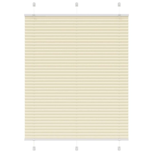 plisségardin krem 110x100 cm Stoff Bredde 109,4 Polyester