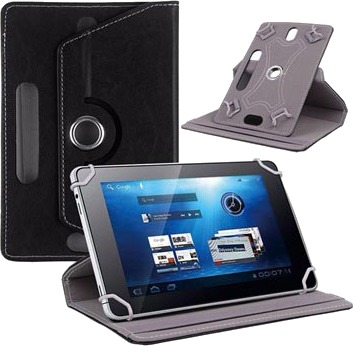Universelt Roterende Folio etui til Nettbrett   7.9 8.4   Svart