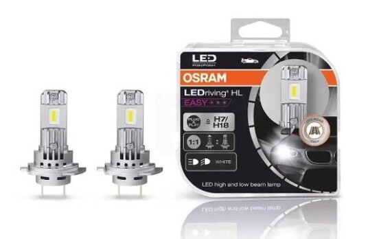 Osram LED kit LEDriving Easy. H7 / H18. Plug and Play. Kvalitetsvare. Enkel montering.