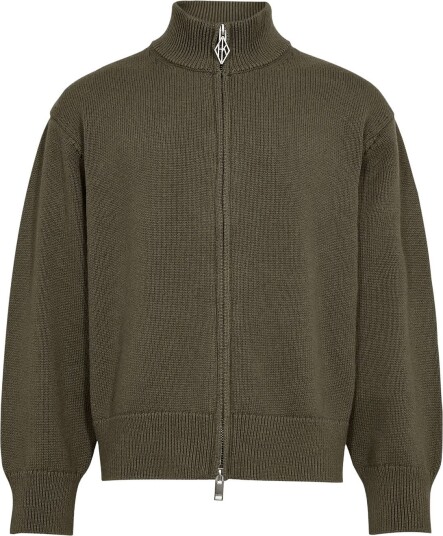 HAN Kjøbenhavn Diamond Knit Cardigan DEEP GREEN XXL HAN Kjøbenhavn Diamond Knit Cardigan DEEP GREEN XXL
