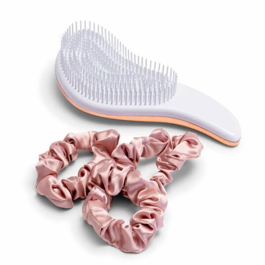 ZOË AYLA, Rose Gold Hair Detangler Brush + Scrunchies ZOË AYLA, Rose Gold Hair Detangler Brush + Scrunchies