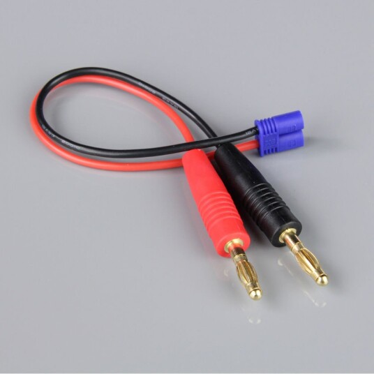 Radient 010056 CHARGE LEAD 4MM BULLET TO EC2 MALE 18AWG 150MM Radient 010056 CHARGE LEAD 4MM BULLET TO EC2 MALE 18AWG 150MM