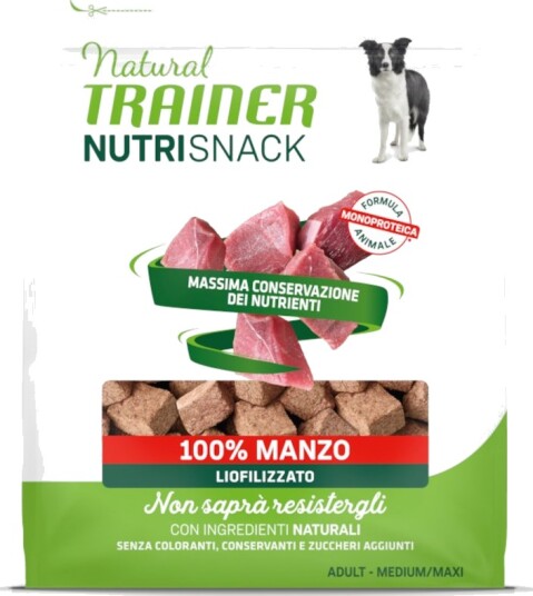 Natural Trainer Adult Nutri Snack Frysetørkede Biter Okse 50 G