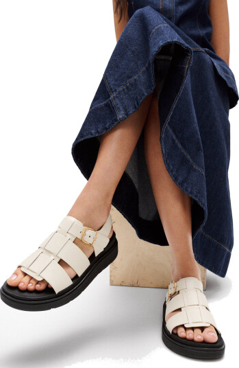 FitFlop Gen-Ff Leather Fisherman Sandals - Cream - 42 FitFlop Gen-Ff Leather Fisherman Sandals - Cream - 42
