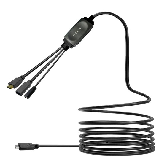 VIVOLINK USB C HUB Cable with USB3.0 &