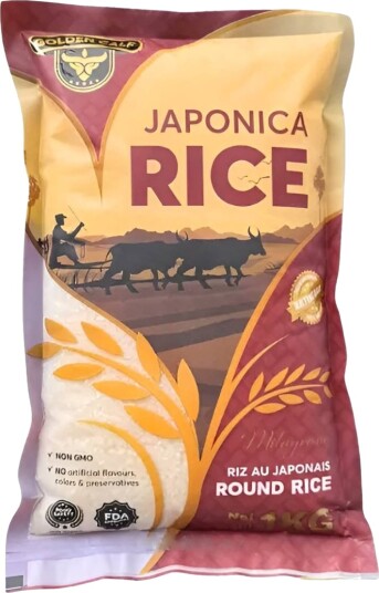 Sushiris Japonica Rice / Japansk Sushi Ris Golden Calf 1 kg Vietnam Sushiris Japonica Rice / Japansk Sushi Ris Golden Calf 1 kg Vietnam