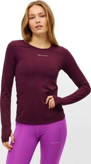 Röhnisch Jacquard Long Sleeve Top Burgunder XS