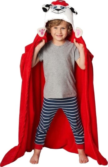 Paw Patrol Marshall Luksus Poncho Med Hætte Paw Patrol Marshall Luksus Poncho Med Hætte