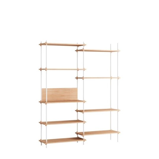 MOEBE S.200.2.A Hyllesystem Eik/ Hvit