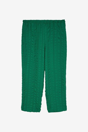 Vero Moda Curve - Bukse vmcNoella HW Straight Wvn Cur - Grønn