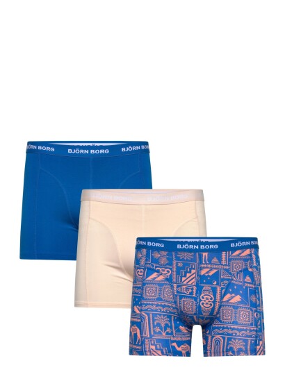Björn Borg Cotton Stretch Boxer 3P Blue XL Björn Borg Cotton Stretch Boxer 3P Blue XL
