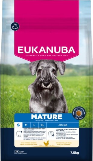 Eukanuba Tørrfôr Mature Premium Nutrition Small Breed Kylling 7.5 kg Eukanuba Tørrfôr Mature Premium Nutrition Small Breed Kylling 7.5 kg