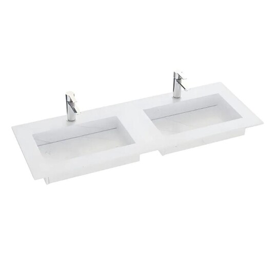 Dansani Inzo Angular D45,50cm Silestone Eternal Statuario 200-219cm Dobbel