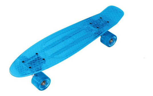 Street Runner Transparent Retro Skateboard - Blå Street Runner Transparent Retro Skateboard - Blå