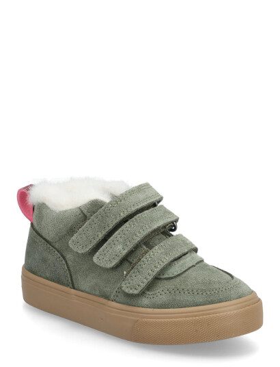 Mango Leather Trainers With Fleece - Khaki green - 27 Mango Leather Trainers With Fleece - Khaki green - 27