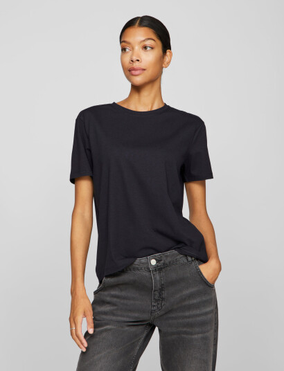 Vila Vinora S/S T-Shirt - Noos - Black - L