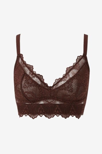Understatement - Blonde BH Lace Support Bra - Brun